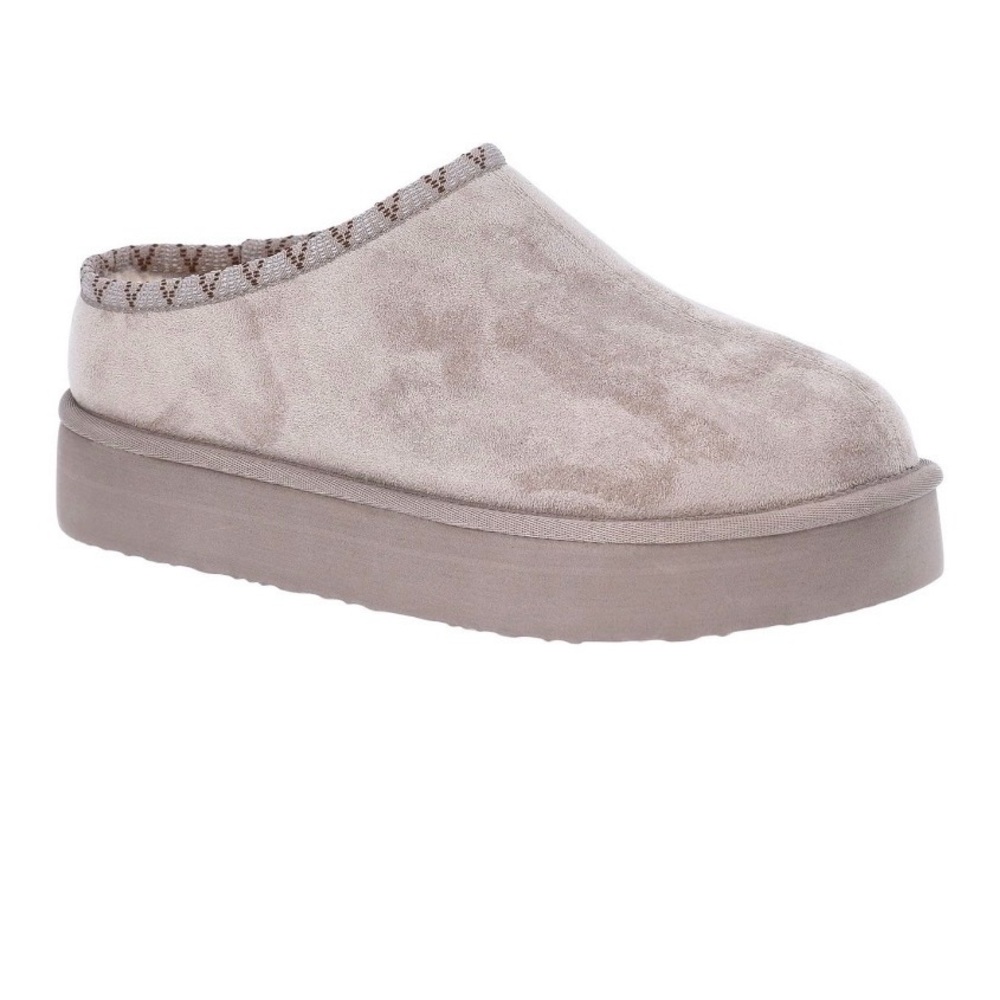 PAWZ Women's Cream Slip-On Slippers